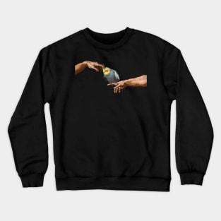 michelangelo cockatiel Crewneck Sweatshirt